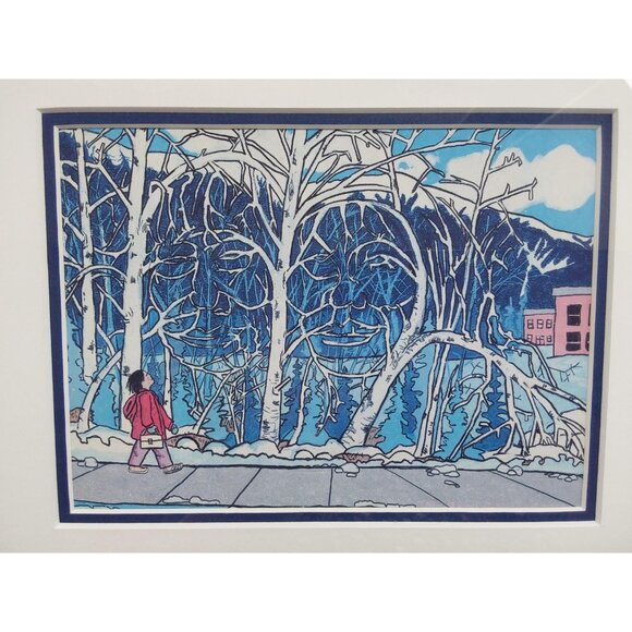 Jim Logan framed print Teachings of my Elders on my Mind | Canadian Metis artist - Picture 2 of 9